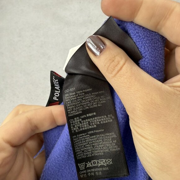 Marmot Jacket Womens XS Purple Polartec Fleece Full Zip Pockets Outdoor D8290 - Picture 13 of 15